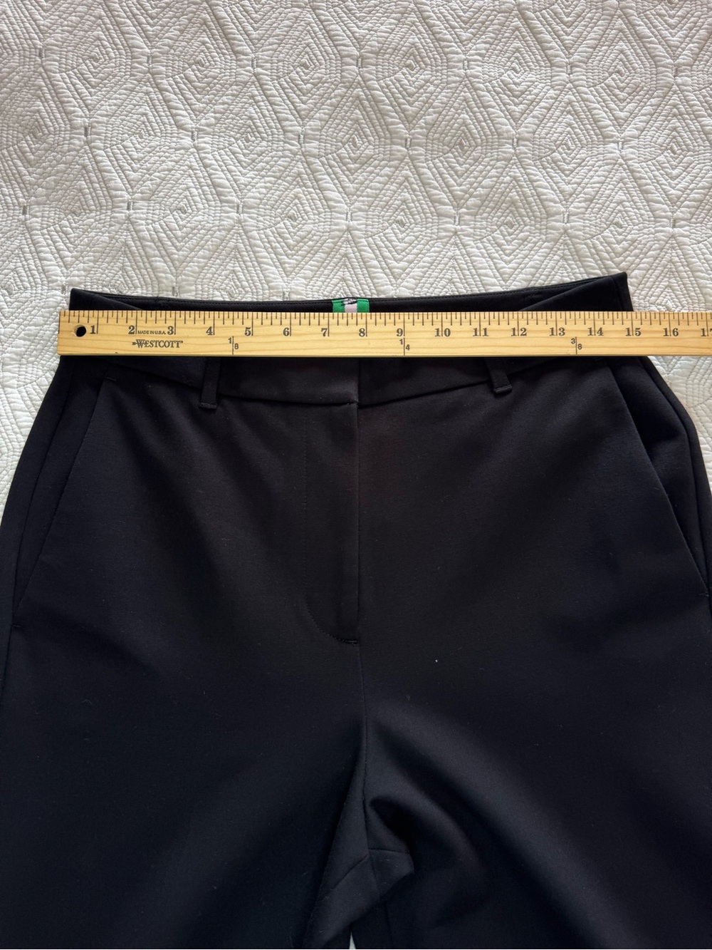 Boden Belgravia Ponte Pants Black Wide Leg Trousers Size 8 - Picture 10 of 15